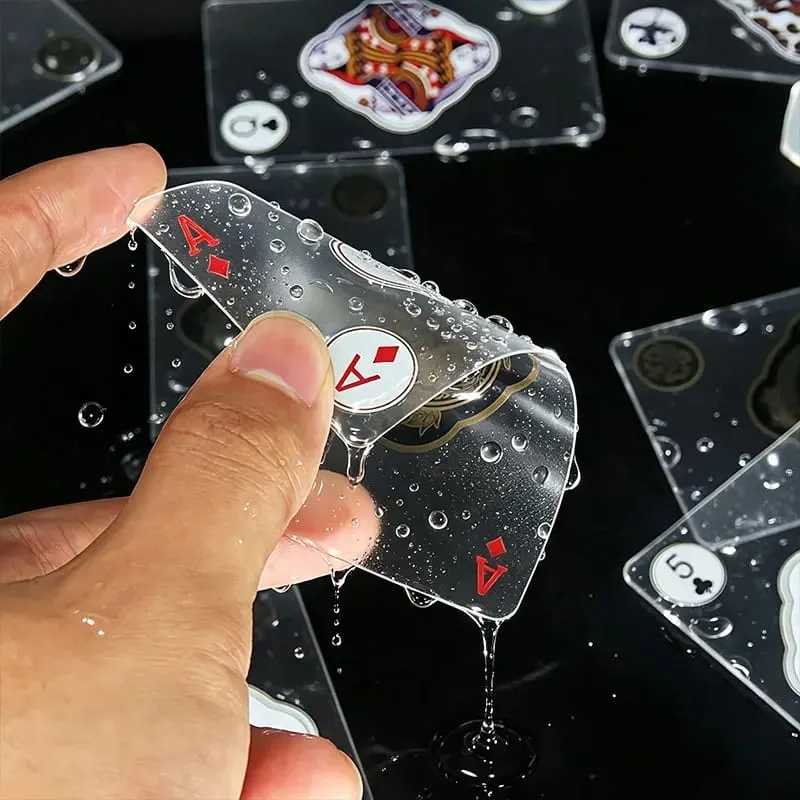 Waterproof Transparent Plastic Playing Cards Creative Durable PVC Poker for Deck Board Game Classic Card Game Family Fun — image 2