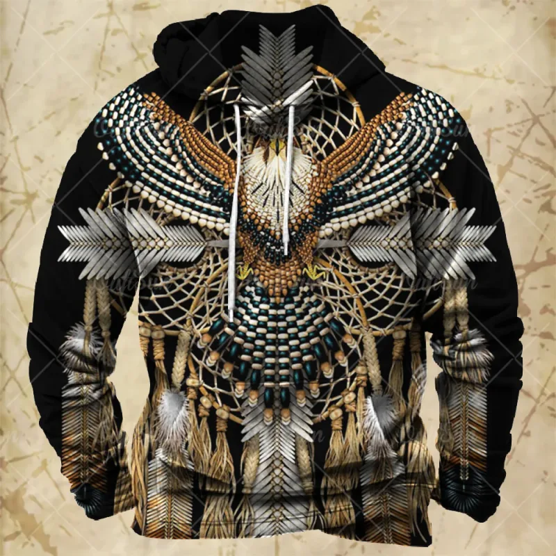 Vintage Hoodie For Men Harajuku 3D Print Autumn Long Sleeve Sweatshirts Oversized Y2k Clothing Men's Hoodies Fashion Streetwear — image 8