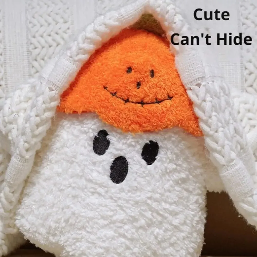 Huggable Ghost Decorative Cushion Hug Pillow Fabric PP Cotton Filling Pumpkin Pillow Halloween Pillow For Desk — image 5