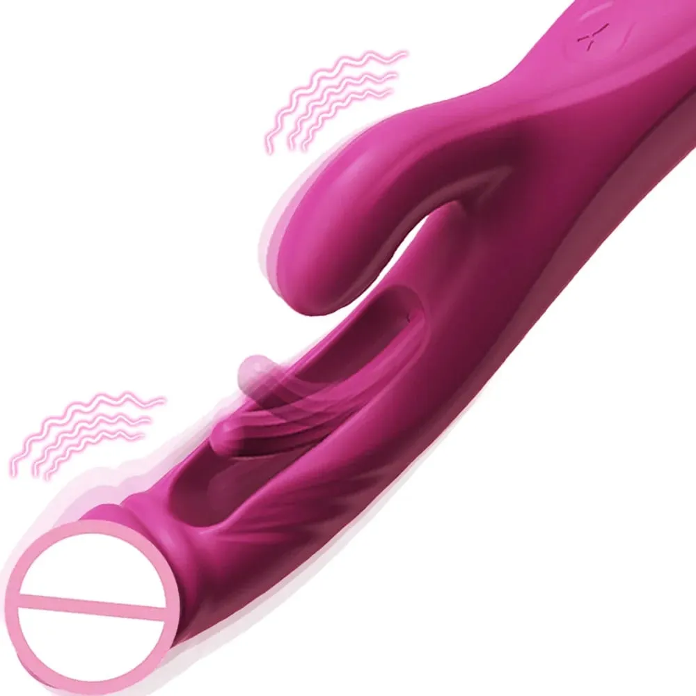 Rabbit Vibrator 10 Vibration&10 Flapping Modes Vagina Vibrator G-Spot Clitoral Stimulator Female Masturbator Women Sex Toys — image 1