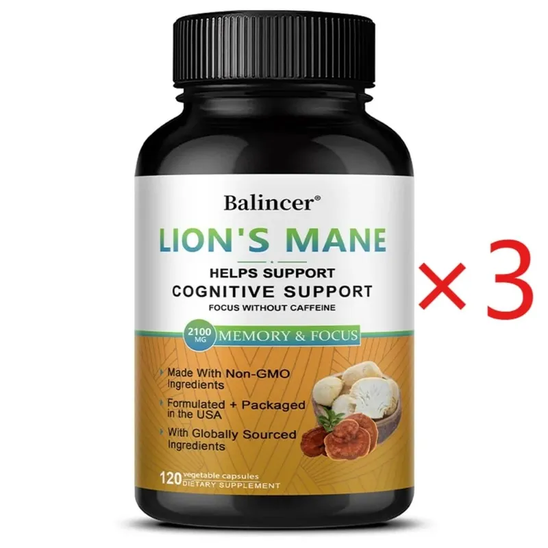 Lion's Mane Mushroom Supplements - Supports Brain Health Cognitive Clarity Improved Focus and Enhanced Energy — image 11