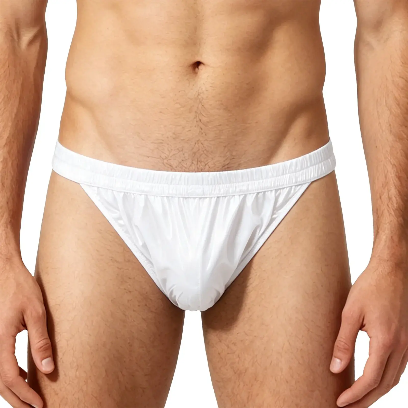 Mens Waterproof Swim Briefs Elastic Waistband Bikini Briefs Swim Bottoms Swimming Surfing Sunbathing Swimwear Bathing Suit — image 27