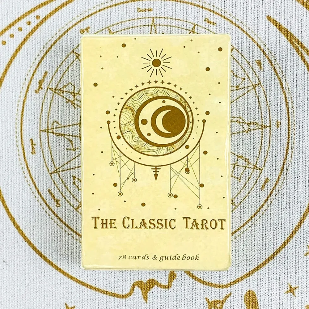 The Classic Tarot Cards 78 Cards English Version Divination Cards Game Spiritual Reading with Paper Instruction for Beginners — image 1