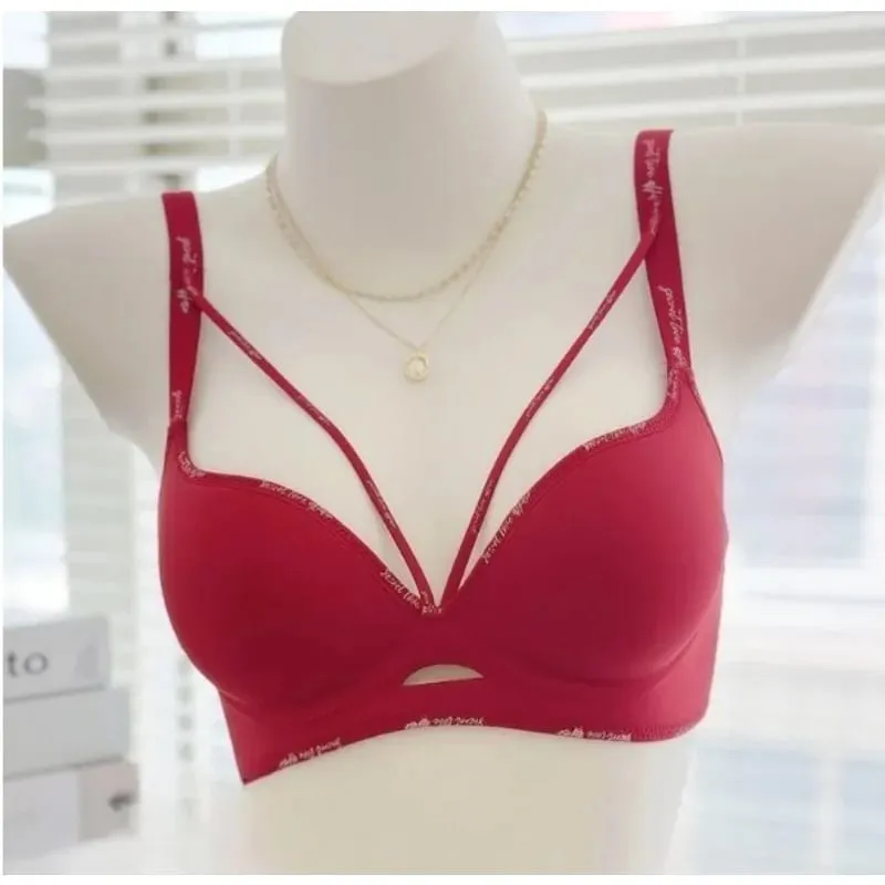 Stylish Leopard Print Seamless Wireless Lingerie Thin Comfortable Gather Small Breast Pretty Breast Shape Casual Wear S-XL Suit — image 4