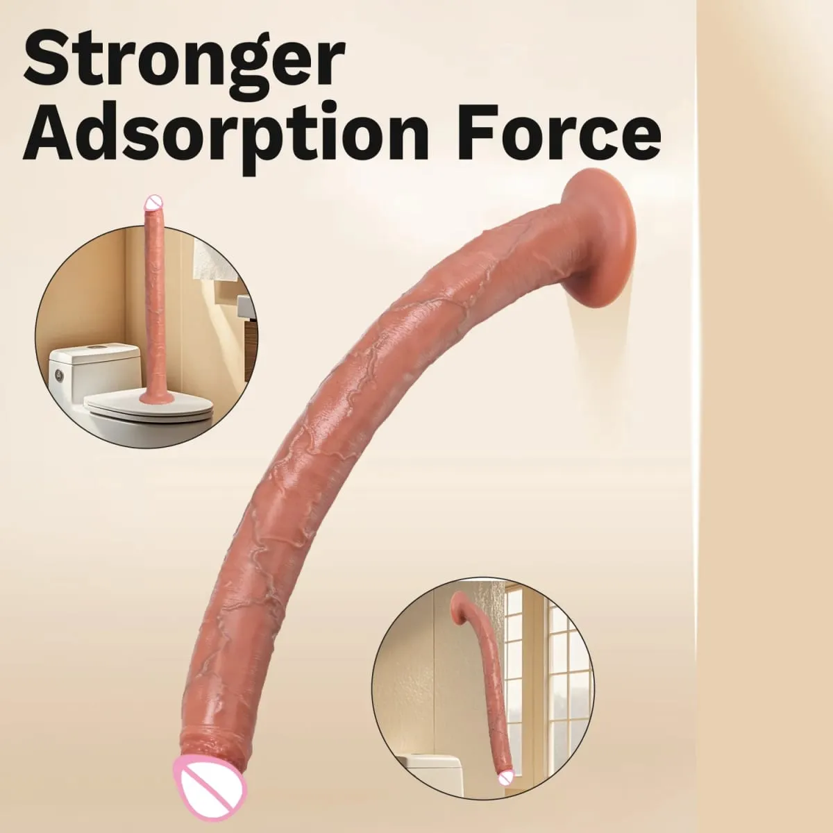 Super Long Dildo Artificial Silicone Penis Adult Sex Toys Realistic Skin Texture Dildos For Woman Men Vagina Anal Masturbation — image 4