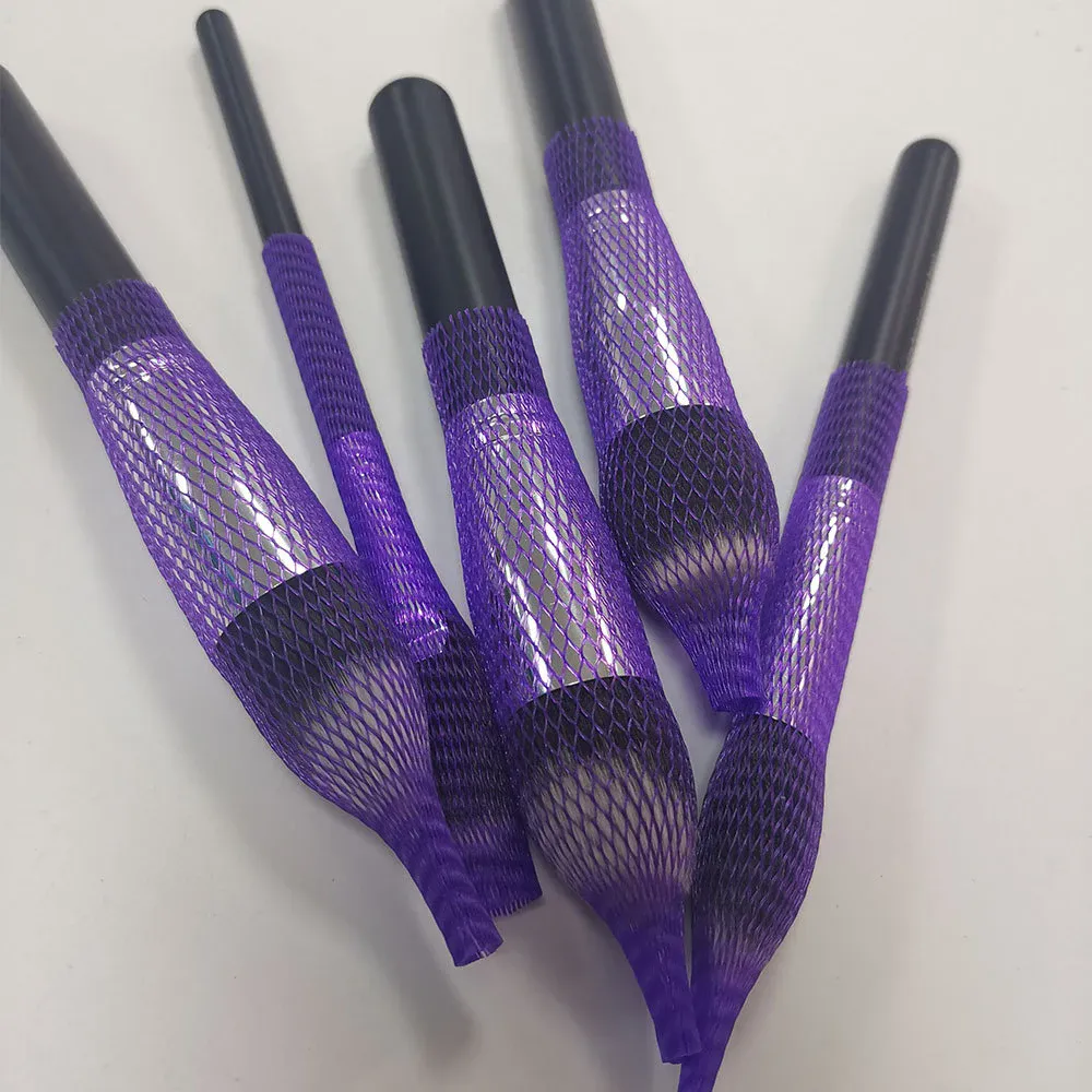50PCS Πινέλα Μακιγιάζ Προστατευτικά Διχτυωτών Κάλυμμα Beauty Elastic Mesh Προστατευτικό δίχτυ Μακιγιάζ Κιτ καλλυντικών εργαλείων βούρτσας Κάλυμμα στυλό με δίχτυ — image 5