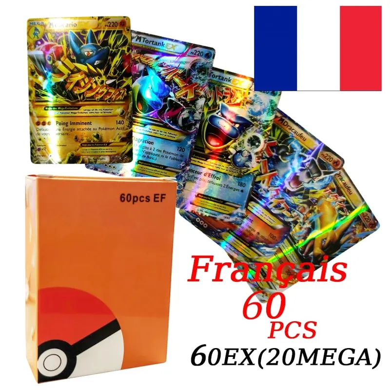 French Version Pokemon Cards VMAX V EX GX MEGA VSTAR Carte Collection Battle Trainer Children's Christmas Toys Gift — image 11