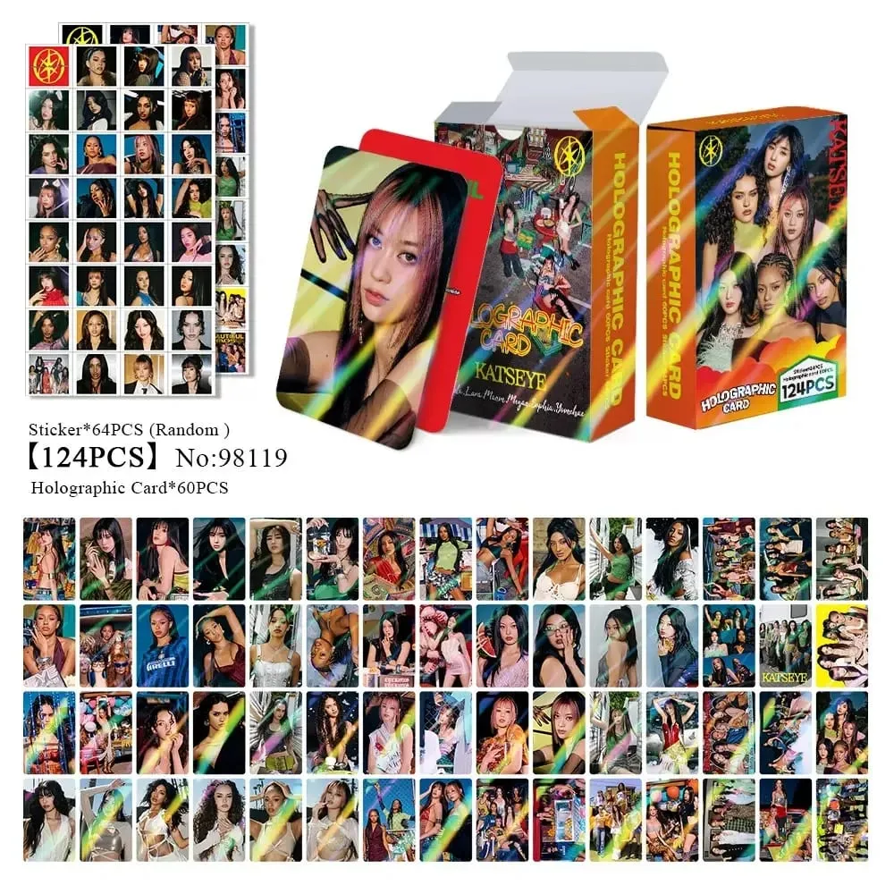 124PCS Korean Hot Idol MANON SOPHIA DANIELA LARA MEGAN YOONCHAE Self Made HD Lomo Cards Fans Collect Small Crds Fans Gifts — image 2