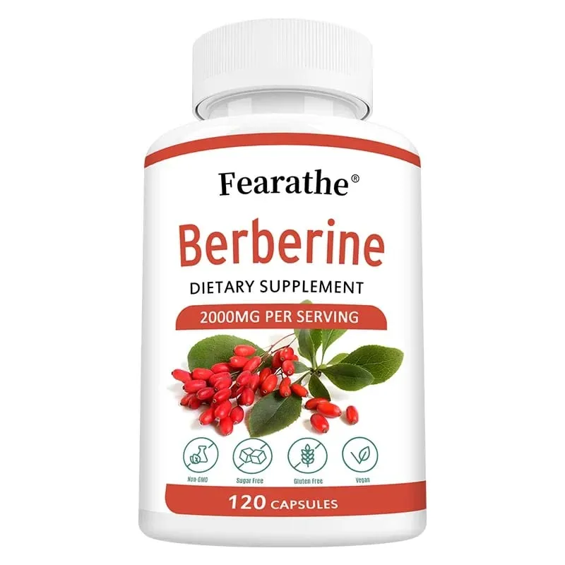 Berberine HCl 2000mg Capsules Supports Cardiovascular Health Digestion Immune Function Energy Antioxidant & Anti-Aging — image 9