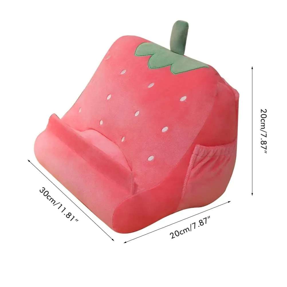 Tablet Stand Pillow Portable Triangle Tablet Holder Soft Plush Pillow Tablet Cushion Holder for Birthdays Holidays