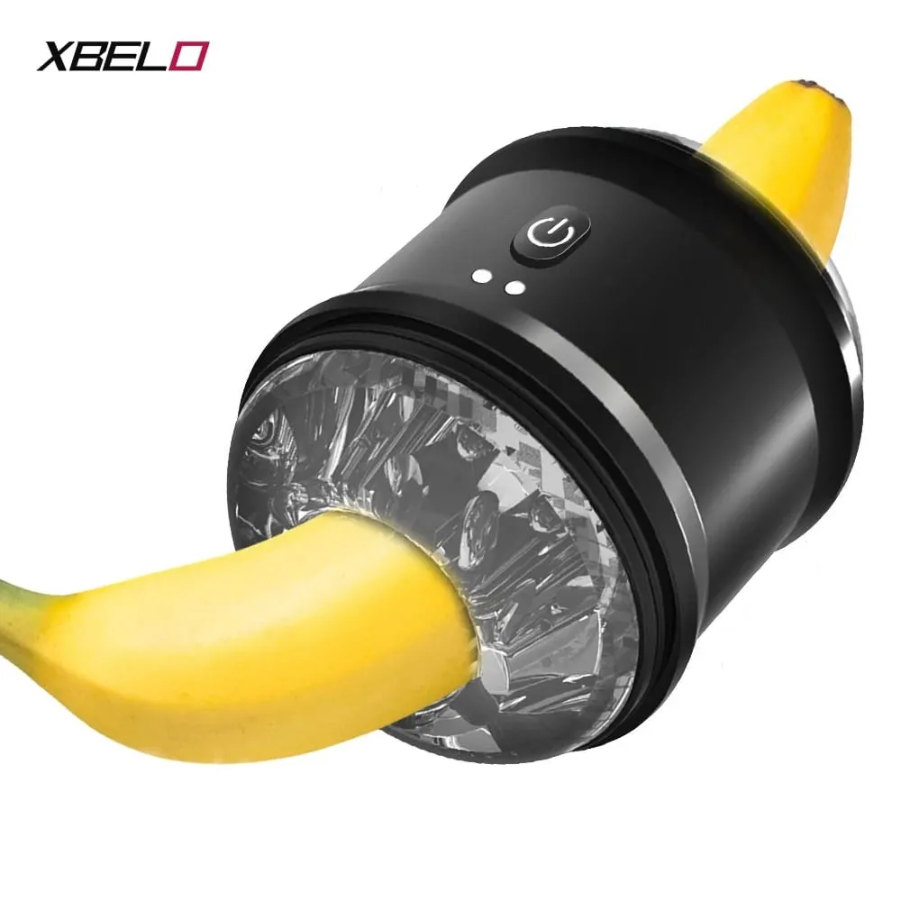 Automatic Male Masturbator Vibrating Men Open-ended Pocket Pussy Masturbation Cup Soft Silicone Adult Goods Sex Toy for Men — image 1