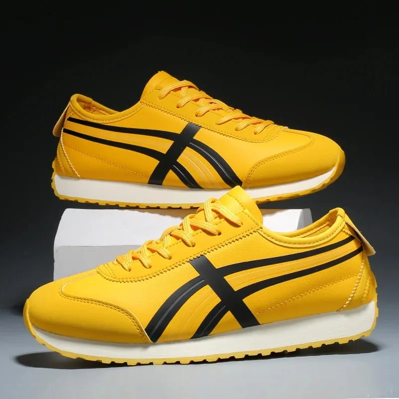 Fashion Brand Sneakers Men's Sports Shoes Women's Running Shoes Yellow Casual Sneakers Men Comfort Walking Shoes Flat Trainers — image 2