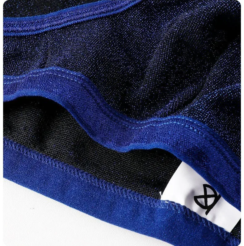 Men's Ice Silk Triangle Panties Sexy U-Shape Thin Briefs Breathable Mesh Low-Waist Underwear — image 12