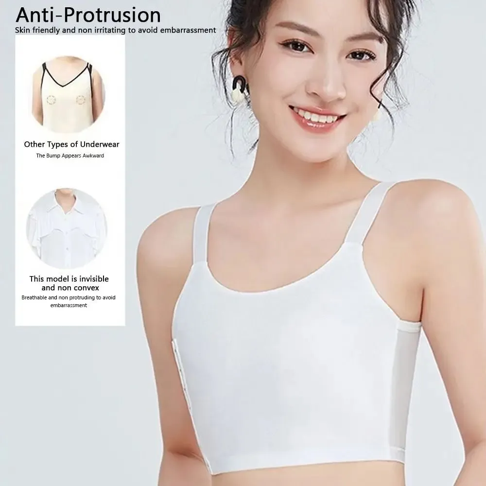 Slimming Style Sports Bralette Breathable Fabric Nylon Fabric Chest Shaping Underwear Seamless Design Thin Style — image 2