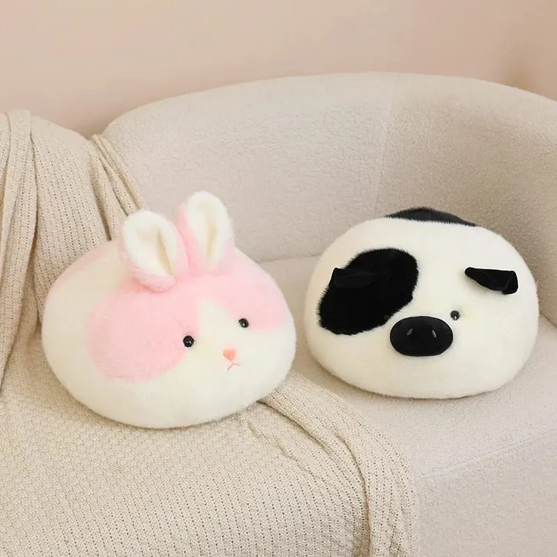 40cm Fluffy Animal Plush Pillow Hamster Rabbit Cow Pig Decompression Sofa Cushion Photography Prop Holiday Present — image 5