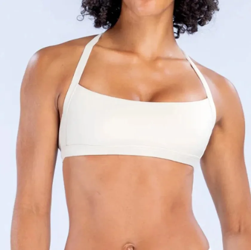 NO LOGO Double Shoulder Strap Sports Bra Fast-Drying Outdoor Running Fitness Top Backless Yoga Bra Women's