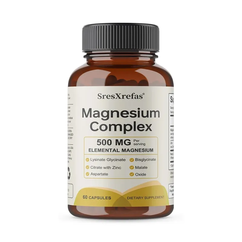 6 in 1 Magnesium Complex Capsules - Promotes Restful Sleep & Relieves Muscle Supports Bone Muscle and Heart Health — image 8