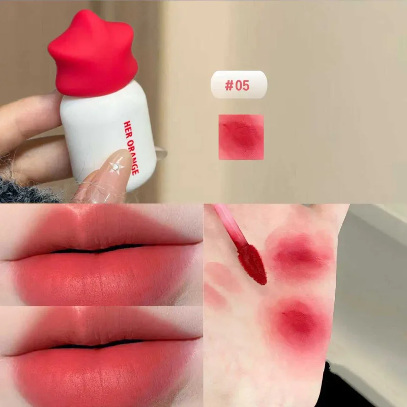 Herorange Soft Matte Lip Mud Nevysychající dlouhé nošení pro každodenní dojíždění Cenově dostupný make-up — image 9