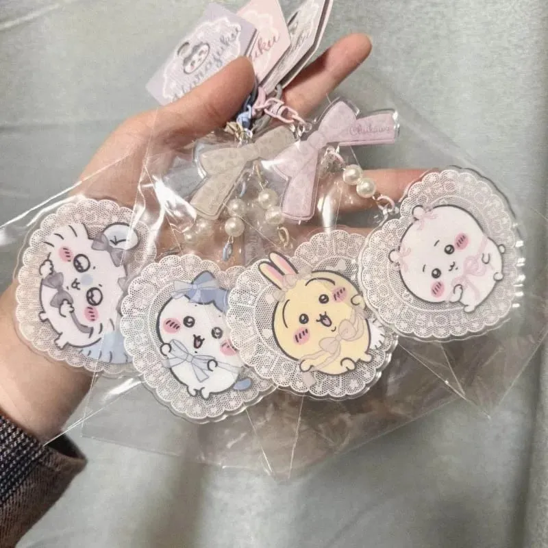 Jiikawa surrounding Harajuku limited acrylic keychain pendant Hachi Usaki cartoon backpack pendant — image 1