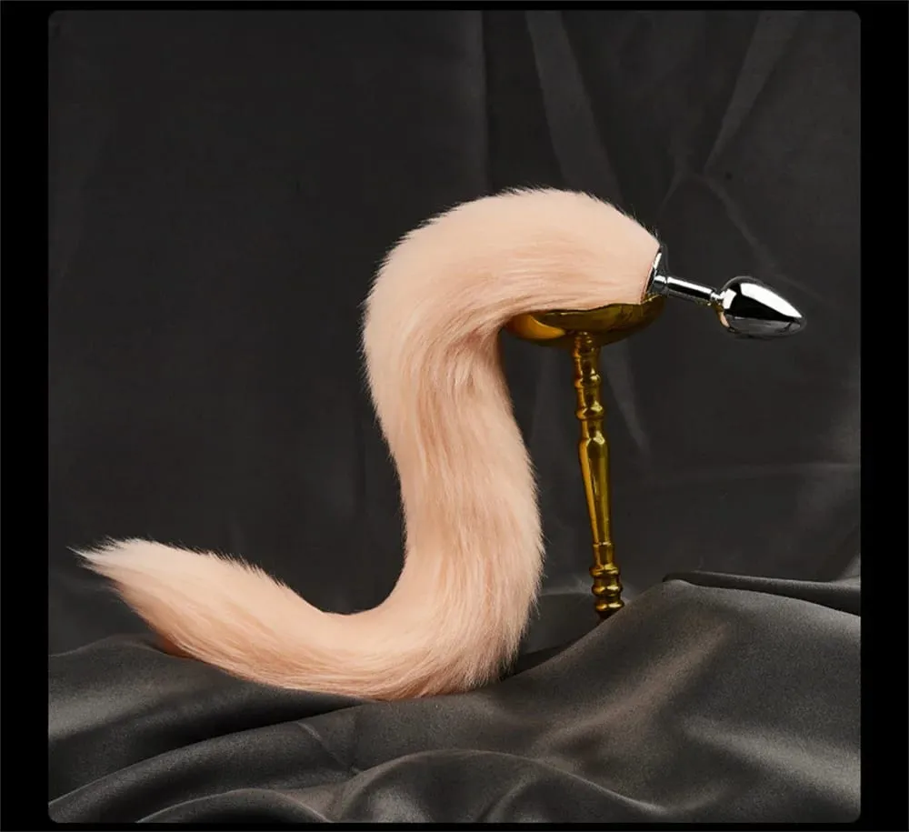 Fox Tail Anal Plug Sex Anal Toy Butt Plug For Women Adult Sex Toy Stainles Steel Anal Plug Smooth Butt Plug Cosplay BDSM Sex Toy — image 6