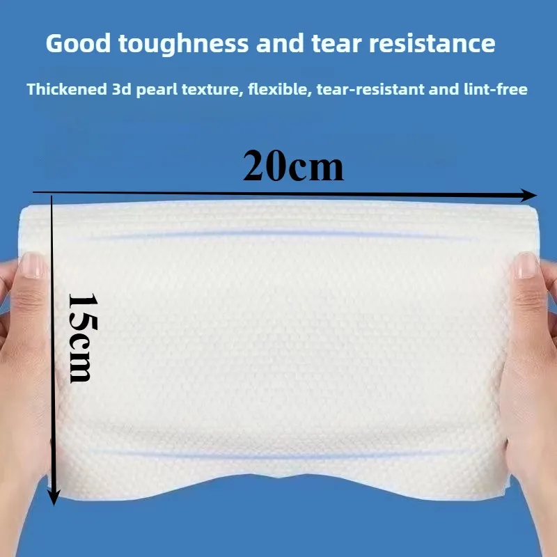 Reusable thickened face towel One pack of 50/100 pieces per pack Travel cleanser wet dry makeup remover cotton soft fabric tool