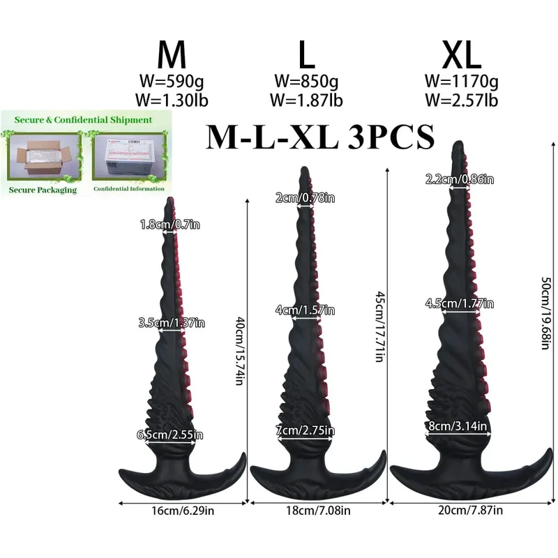 Super Long Huge Anal Plug Fantasy tentacle Anal trainer Dilator Plugs Thick dildo Big Butt Plug Sex Toys for Women Men butt plug