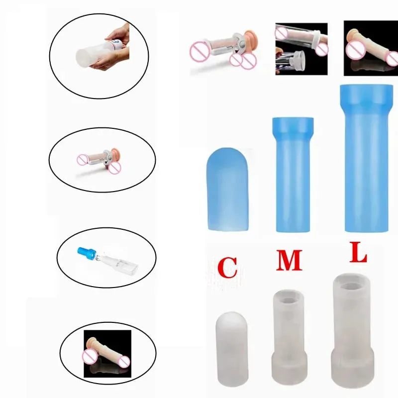 S/M/L Silicone Glans Protector Cap Mainan Seks Lengan Kemaluan Pembesaran Batang Pembesaran Lengan Pengusung Untuk Bekalan Dewasa Zakar — image 3
