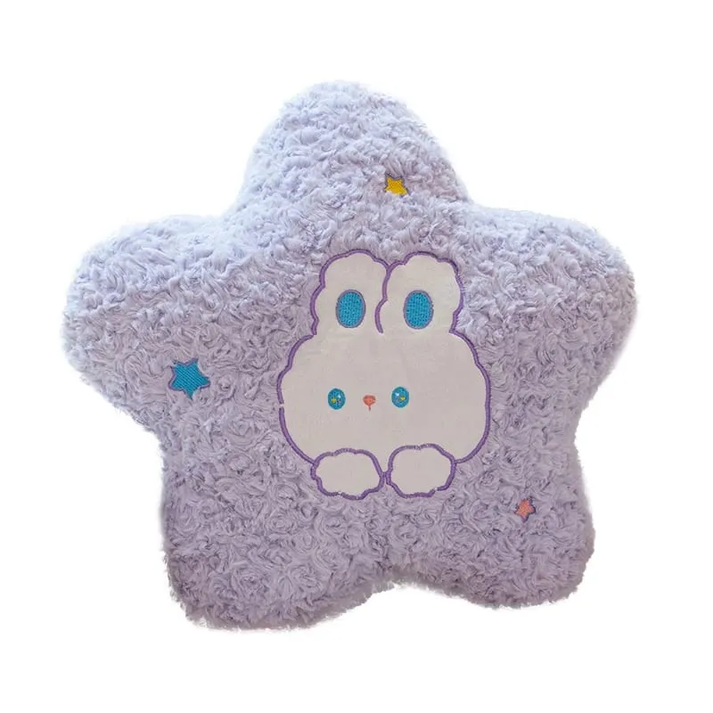 45cm Kawaii Pillow Rabbit Cartoon Star Moon Pillow Cushion Creative Happiness Soft Family Plush Toy Sofa Home Decor Plush Pillow — image 9