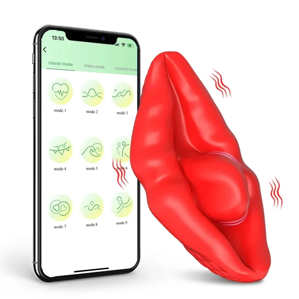APP Control Wearable Clitoris Panties Vibrator for Women Tongue Shape Clit Stimulator Female Masturbator Adult Goods Sex Toy — image 1