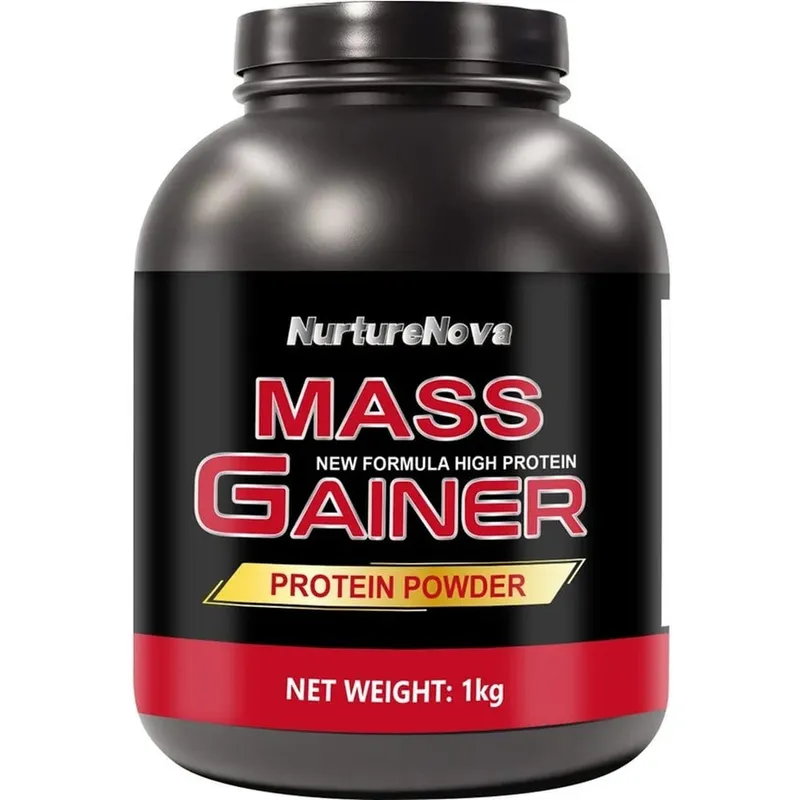 Mass Gainer Protein Powder 1kg Chocolate Flavor Carb Protein Shake Mix for Adults Fitness Nutrition Approx 20 Servings