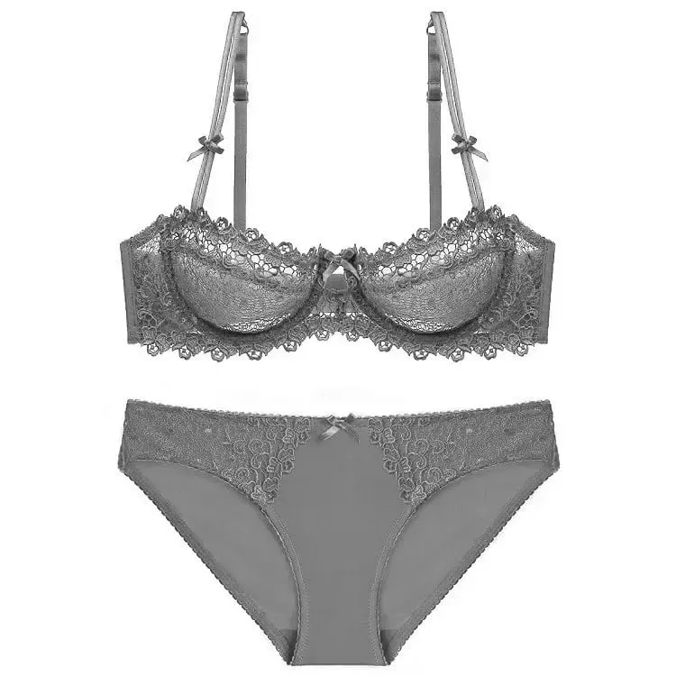 Amazon New Sexyredlace Bra Suit Summer Slimming Bras Thin Gathered Style Lingerie Other Materials Versatile Color Options — image 6