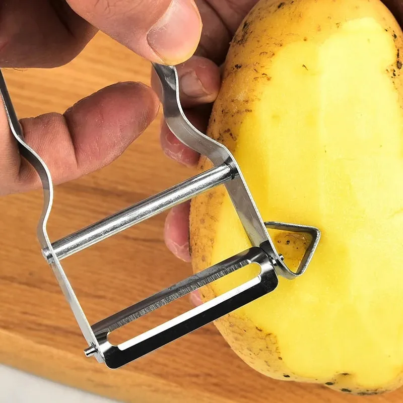 1Pcs Stainless Steel Peeler Kitchen Vegetable Fruit Peeler Potato Slicer Carrot Peeler Multiple-Function Kitchen Accessories
