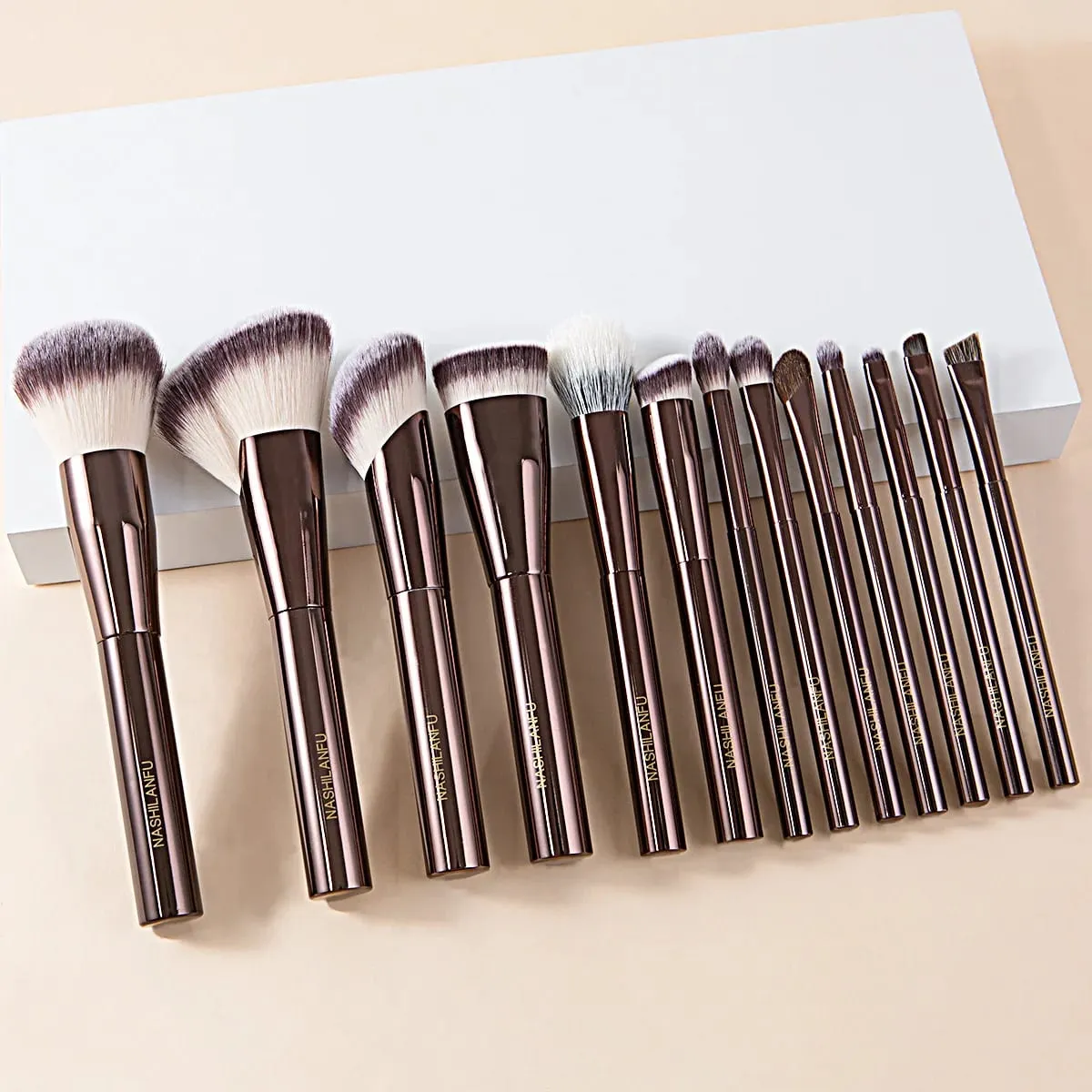 Makeup Brushes Series Powder Foundation Concealer Blush Contour Eyeshadow Eyebrow Eyeliner Stippling Highlighter Sculpting Brush — image 2