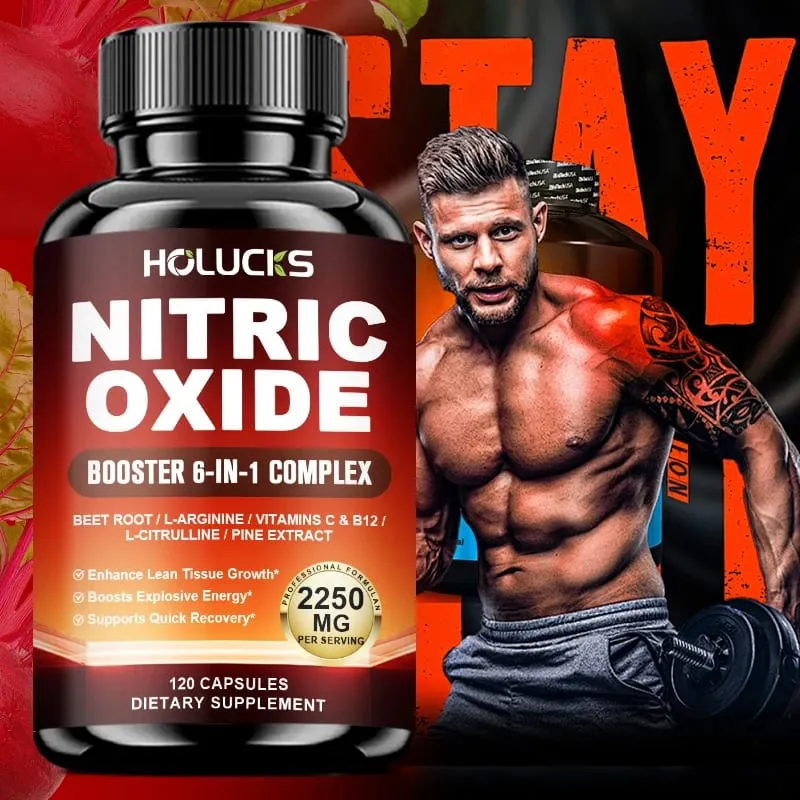 Nitric Oxide Booster Pre-Workout Boosts Muscle Pump Energy and Endurance Performance & Muscle Mass Beet Root Supplement — image 2