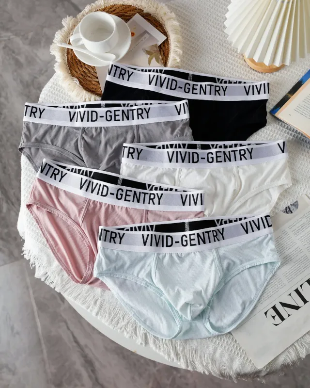 Men's Elastic Ice Silk Underwear Sexy Big U Convex Pouch Briefs Korean Youth Breathable Sports Panties Solid Mid Waist Underpant — image 5