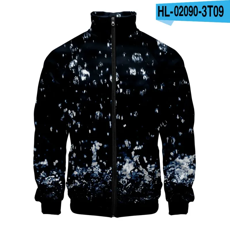 Harajuku Popular Rain 3D Print Zipper Raglan Jacket Windbreaker Boys/Girls Comfortable Stand Collar Jackets Coats — image 26
