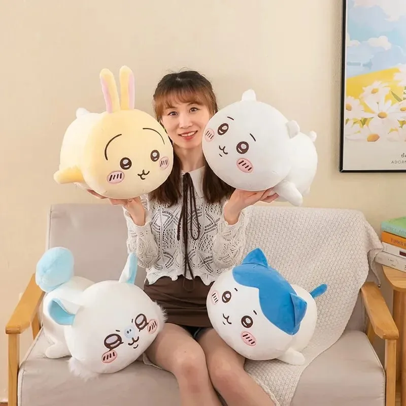 30/40CM Chiikawa Series Long Doll Cartoon Hachiware Soft Pillow Big Size Plush Doll Ornament Children's Girl Toy Birthday Gift — image 3