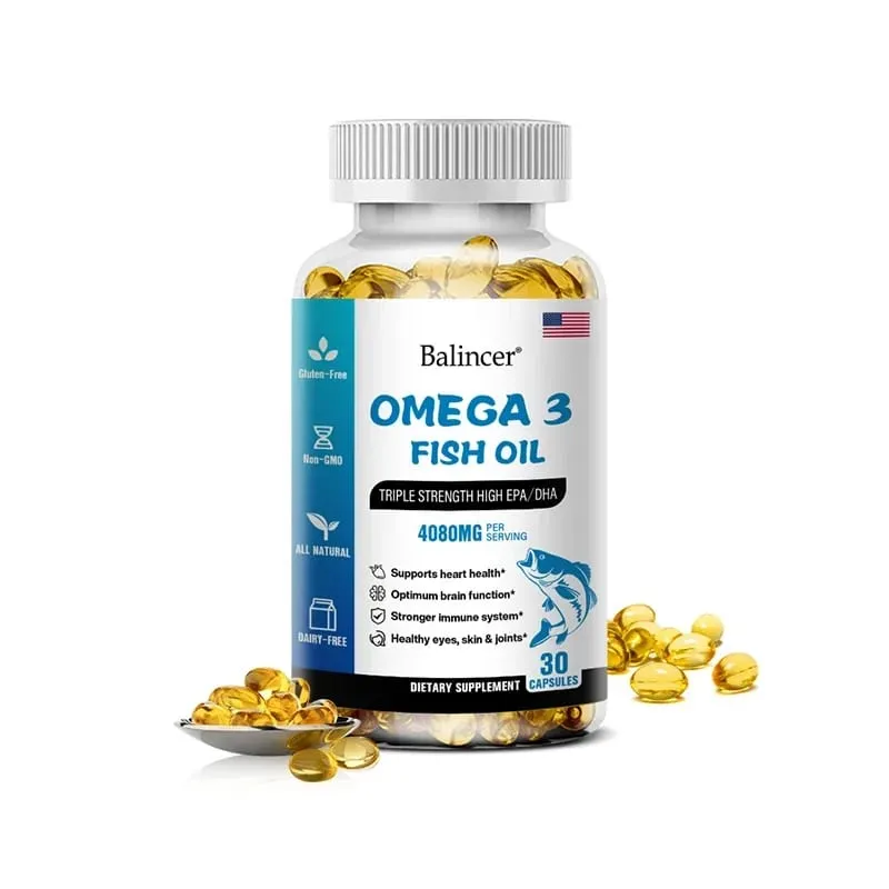Omega 3 Fish Oil 4080mg - High EPA + DHA Helps with Joints Skin Immune Support Antioxidant & Improve Memory — image 8