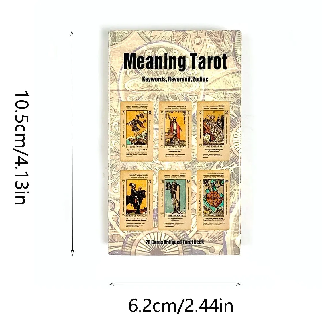 Meaning Tarot Deck 78 Cards With Keywords Meanings On Cards Fortune Telling Divination Cards Game For Beginner Tarot Readers — image 6