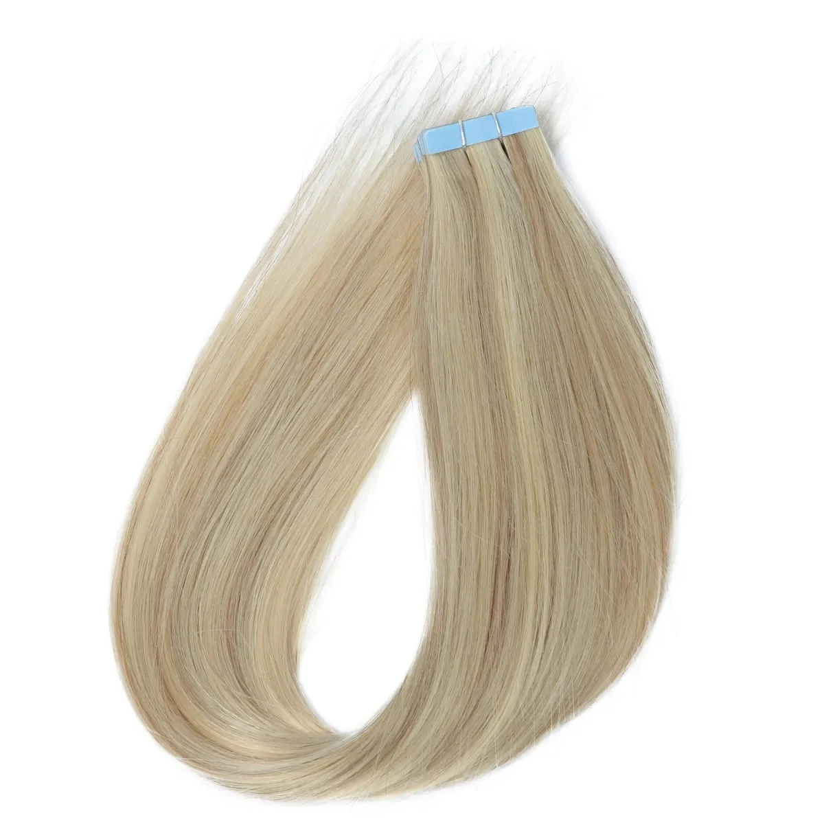 MRS Hair 4x0.8cm HAIR Tape in Hair Extensions Human Hair Natural Real Skin Weft Adhesive Tape Ins 20pcs