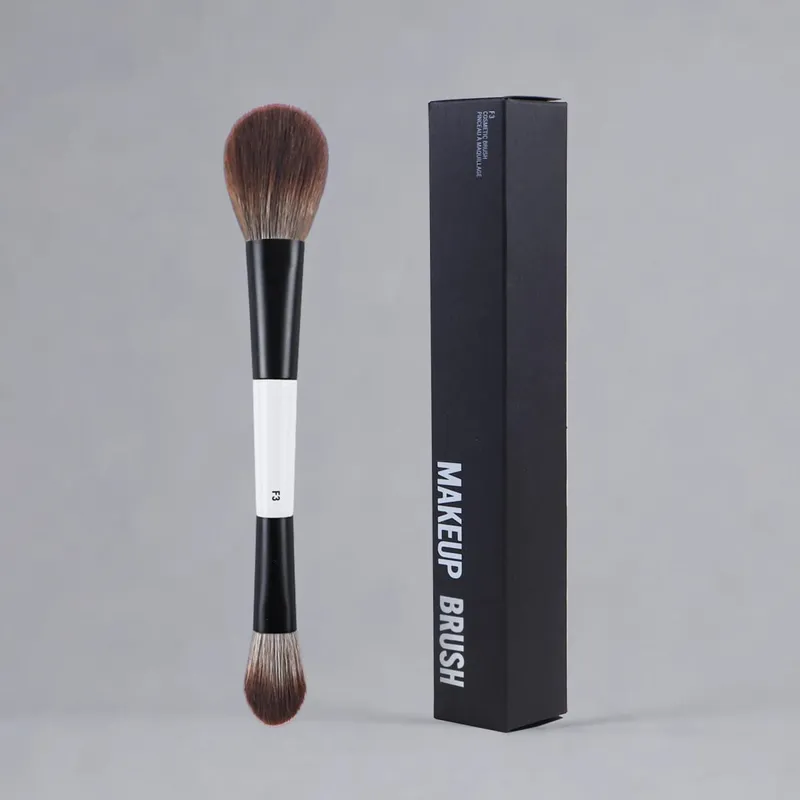 F1 Dual-Ended Contour Blush F2 Powder Brush F3 Highlight Soft Synthetic Hair Makeup Brushes Blusher Highlighter Cosmetic Brushes — image 9