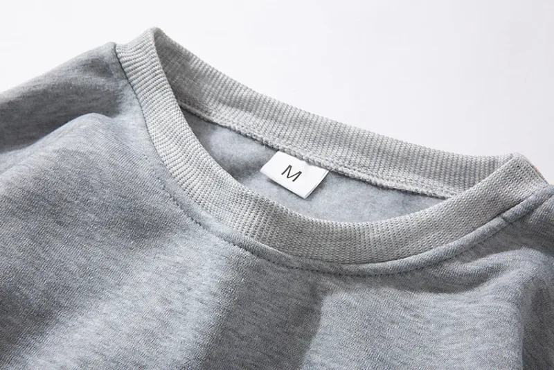 Kaus Kasual Pulover Dasar Pria untuk Pria Wanita Warna Polos Hoodie Musim Semi Musim Gugur Olahraga Kaus Lengan Panjang Techwear — image 2