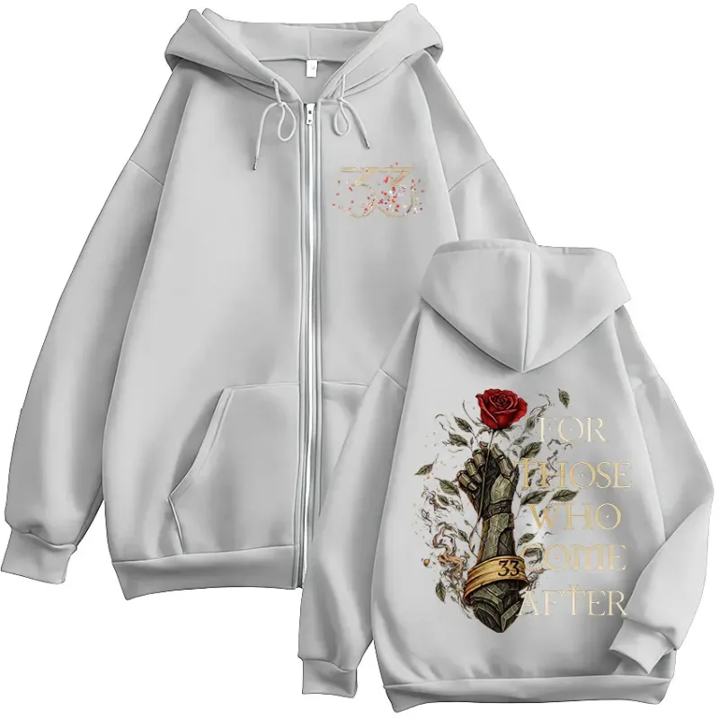 Game Clair Obscur Expedition 33 for Those Who Come After Zipper Hoodies Men's Women Clothing Fashion Zip Up Sweatshirts Jackets — image 7
