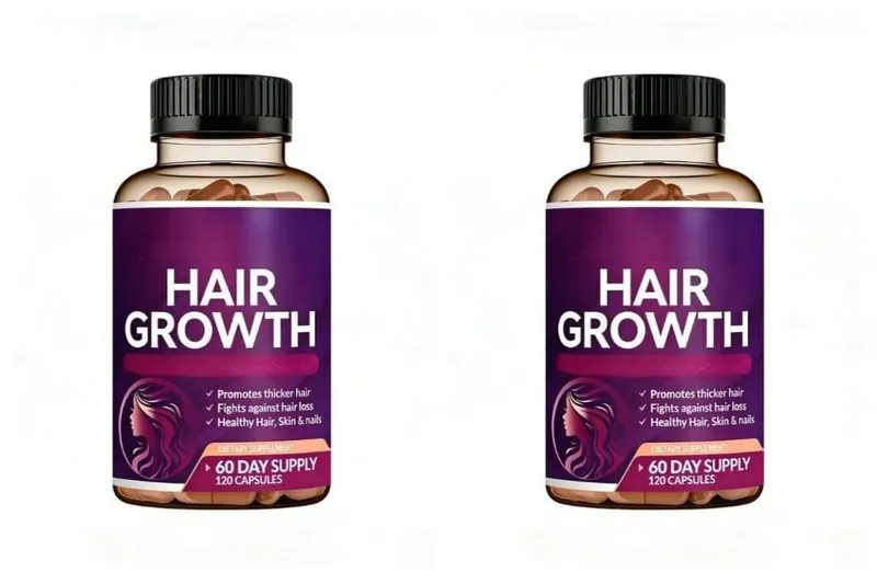 Biotin Collagen Hair Growth Supplement with Vitamins A C D3 E B12 Zinc Supports hair wellness appearance for Women — image 9