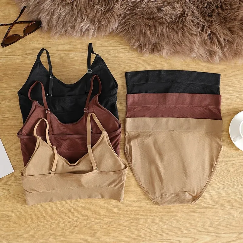 New Design Seamless Bra and Panties Underwear Set Conjuntos Interior Para Mujeres Seamless Bra And Panties Sets For Women — image 2