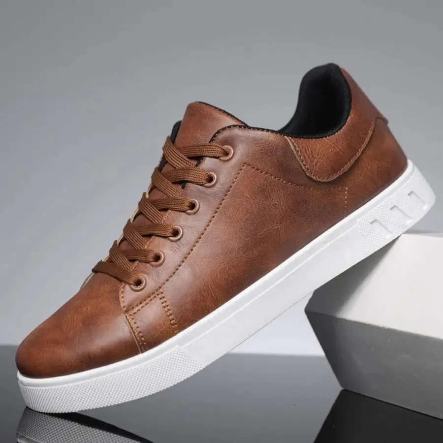 1 Pair of Minimalist Skate Shoes Two Colors Available Versatile and Comfortable Plus Size Lace-Up Soft Sole Lightweight All