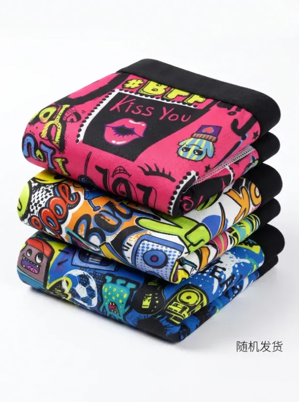 3-Pack Fashionable Men's Boxer Shorts, Comfortable, Soft, Fashionable, Printed, Casual and Versatile Men's Underwear — image 6