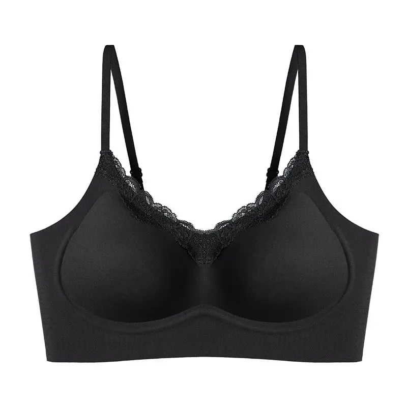Women's lingerie for small busts enhancing and enlarging the appearance of flat chest thickened seamless design gathering sid — image 7