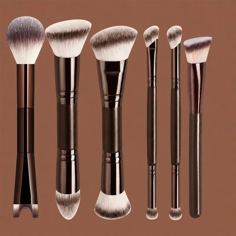 Professional Makeup Brush Set Portable Travel Double-Ended Makeup Brushes Multifunctional Cosmetic Tools In