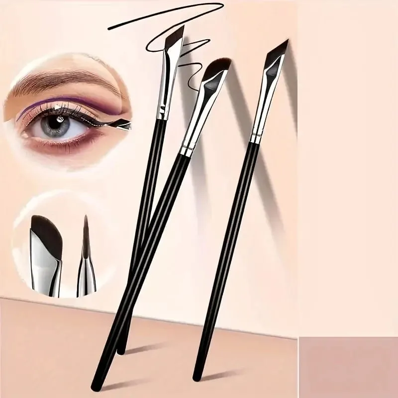 5pcs Eyeliner Brush Set with Tilted Fine Blade Suitable for Precise Application - Suitable for All Skin Types. — image 4